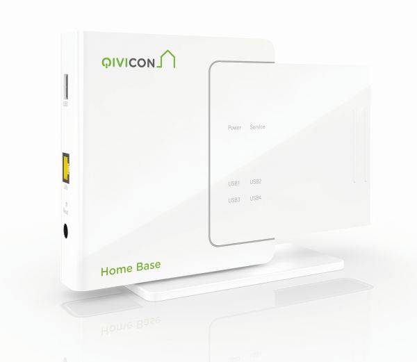 QIVICON Home Base Haussteuerung - Sicherheit und Komfort durch Heimvernetzung mit Rauchmelder