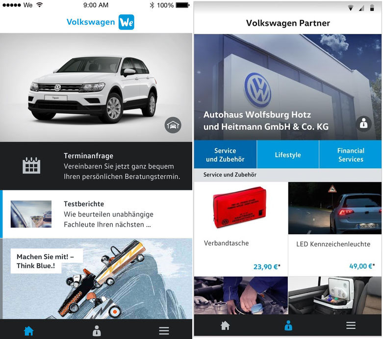 Volkswagen We Portal App Apple Android